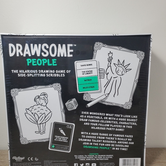 Drawsome People Board Game Family Games Ridleys games NWT - Picture 3 of 7